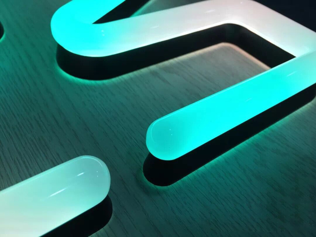 Acrylic neon letters