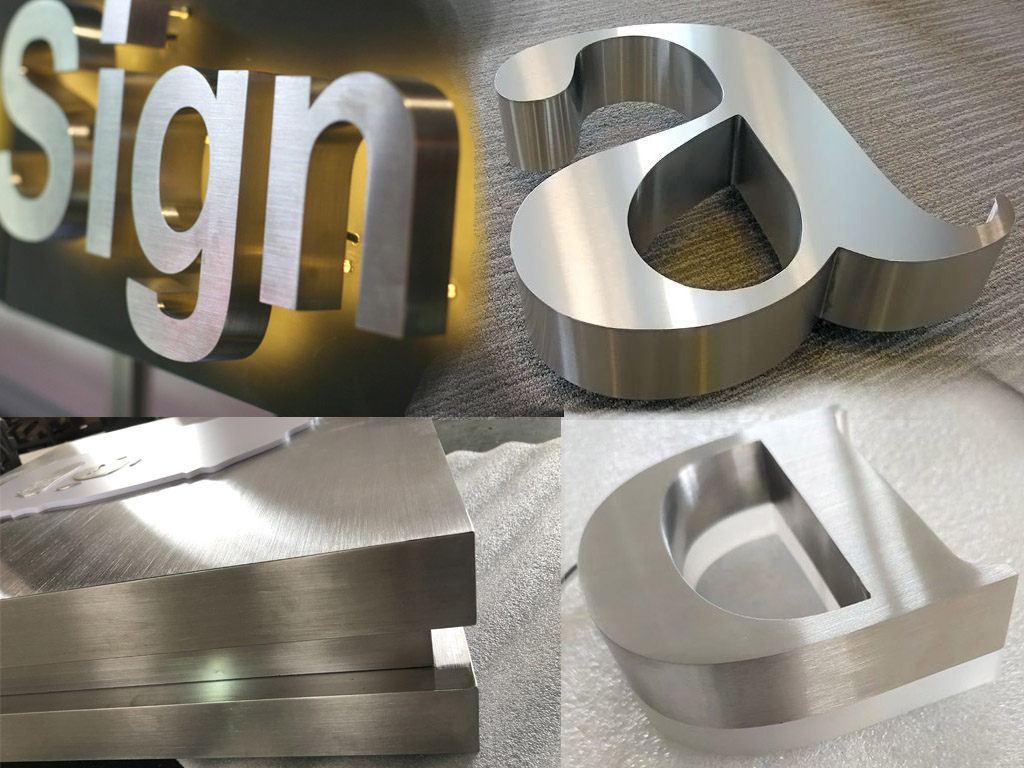 LED stainless steel channel letters